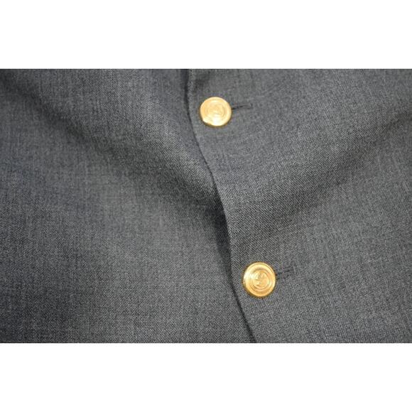 Wimbledon Of England Gold Button Blazer Sports Jacket Gray Mens Sz 48 R - Picture 8 of 13